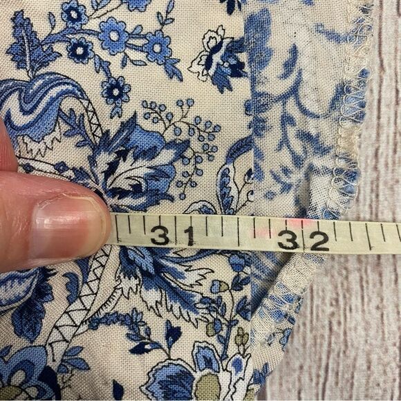 H&M Paisley and flower print dress blue and white sz 4 women - Picture 12 of 12